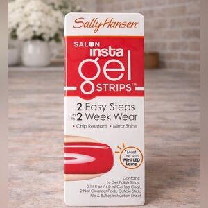 Sally Hansen Salon Insta Gel Strips - Red My Lips NEW in Box